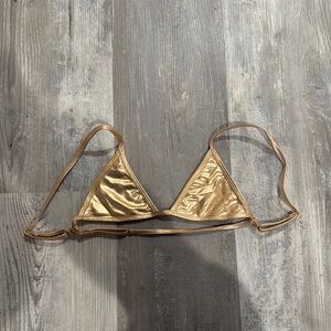 Four Three Seven Rose Gold Bikini Top